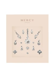 Floral Silver Bindi Crystal Indian Bindi Face Jewels Gold Multi Packet