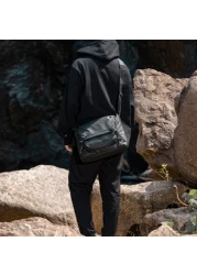 Arctic Hunter Premium Shoulder Laptop Bag Water Resistant Polyester Unisex Shoulder Sling bag for Travel Business School College K00528 Black