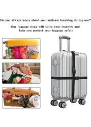Aiwanto Luggage Suitcase Strap Luggage Straps Travel Accessories Thickened Luggage Belt with Quick Release Buckle