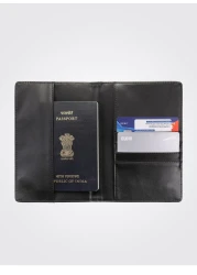 PARA JOHN RFID Blocking Slim &amp; Lightweight Genuine Leather Passport Holder Cover Case &amp; Travel Wallet for Men And Women