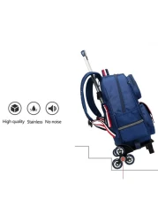 Eazy Kids Universal School Bag TROLLEY - Blue