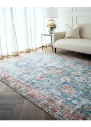 Vince Sky 150 x 80 cm Carpet Knot Home Designer Rug for Bedroom Living Dining Room Office Soft Non-slip Area Textile Decor