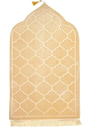 Embossed Dome Style Prayer Mat Blue Anti-Slip Velvet Top Islamic Prayer Mat New Design Sajadah Padded Prayer Rug for Men Women Eid Gift Ramadan 70x110 cm