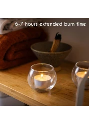 Star Cook 8 Hour Tea Lights Candles (150 Pack) - White Long Lasting Tea Lights - Unscented - 3.8 X 2.3 Cm, 8Hr