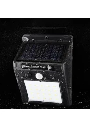 Generic - 4 Piece 30 Garden LED Motion Sensor Solar Wall Light Multicolour 30.0x25.0x5.0centimeter