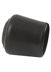 Softtouch 114 Inch Rubber Folding Metal Chair Leg Cap Replacement Black 2 Pieces