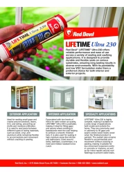 Red Devil 0770 Lifetime Ultra 230 Premium Elastomeric Acrylic Latex Sealant 101 oz White