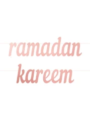Peacock Supplies Ramadan Kareem Letter Banner - Silver, for Occassions like Ramadan