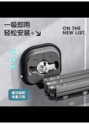 Radiotronics Wall Mounted Clothes Drying Rack Retractable Laundry Clothes Rack Space Saving Collapsible Dryer Rack for Balcony Laundry