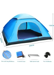 Camping/Dome/Outdoor Family Tent - Waterproof Tent with Carry Bag for 2-4 Person