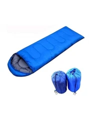 Jannah Outdoor Camping Summer Sleeping Bag 200g Envelope Hooded Sleeping Bag (Blue)