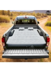 Generic Large Truck Bed Air Mattress, Thick Leak-Proof Truck Bed Mattress With Pump, Pillows, Portable Air Mattress For Truck, Tent And Camping, Gray
