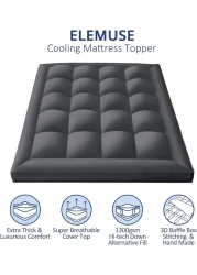 Vital Mattress Topper Soft Comfort White 500 GSM (Gray, Single Size - W 90 X L 200 Cm)