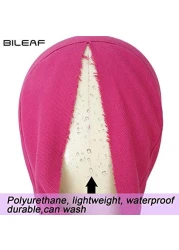 Bileaf 22 Inch Canvas Block Head Mannequin Wig Head With Stand Pink Styling Mannequin Block Head Set Display Mannequin Head with Mount HolesRosy Head