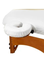Master Massage Fitted Crescent Headrest Face Pillow Cradle Cover Pack of 4 for Face Cushion of Massage Table