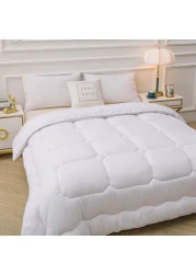 GOLDEN HOME Comforter Duvet Quilt Insert Full White Down Alternative All Season Microfiber (Single (160x210 cm)