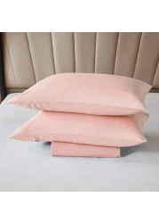 Rahalife 3-Piece Fitted Sheet Set Microfiber 150x200x30cm Queen Size 41035 Taupe