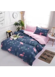 GOLDEN HOME 6-Piece King Size Duvet Cover Set, 1 Duvet Cover + 1 Fitted Sheet + 4 Pillow Cases, Microfibre, Muesli