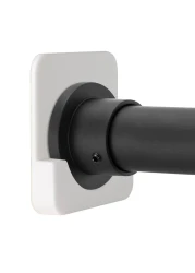 Adjustable Shower Curtain Rod Grey 190cm