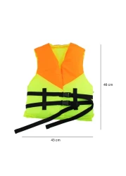 Adult and Child Life Jacket Swim Vest with Whistle and Adjustable Belts Perfect for Family Travel and Rescue Activities ( 43 x 46 cm )