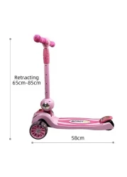 Generic Multifunction Foldable Kids Scooter 3 Wheels Scooter For Kids, Adjustable Handlebars, Light Wheels With Scooters, Gifts 3-8 Years Old