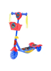 Superman Printed Scooter for Kids Red and Blue 3 Years and above 61x60x16cm