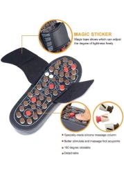 Generic Volwco Acupressure Massage Slippers, Reflexology Sandals With 78 Rotary Massage Therapy Ball And Adjustable Strap, Fight Against Plantar Fasciitis For Men Women (44-45)