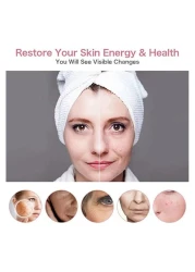 جهاز تدليك بالاهتزاز لشد الوجه والرقبة ، علاج الفوتون ، شد الجلد ، مضاد للتجاعيد ، إزالة الجلد ، أدوات العناية بالبشرة ، جهاز الجمال ، تقليل الذقن المزدوجة