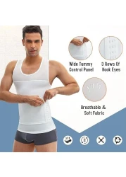 Men&#39;s Slimming Compression Vest Body Shaper Tank Top - Tummy Control Shirt Control Underwear Moobs Binder