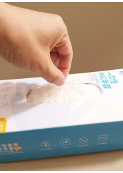 Generic 100-Piece Disposable Gloves Set Clear M