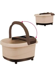 Foot Bath Massager with Acupressure, Infrared Heating, Self-Closing Function, Whirlpool Foot Spa with Automatic Heating for Relaxation &amp; Pain Relief