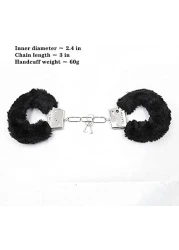 Tingxiu Wrist Plush Fluffy Handcuffs Bracelet Leg Cuffs Anklet Bangle Adjustable Chain Party Cosplay Toy Play Games