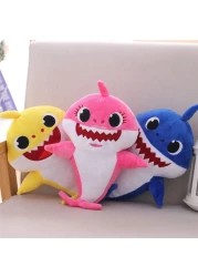 Baby Shark Singing Plush Toy with LED light (PINK )