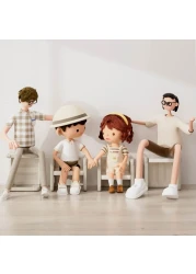 Little Story - Kids Study Table with Chair - Beige