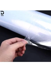 Duchic, [3 Roll] Clear Stretch Film Wrap - 500mm Heavy Duty Plastic Shrink Wrap for Pallet Wrap, Packing, Moving and Packaging - Cling Wrap, 1.30 kg, 400g core