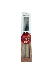 Home Pro Mini Santoku Knife Brown And Silver 4inch