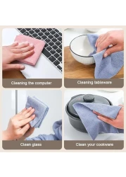 Marrkhor 2-Pcs Tissue Box for Home and Office Use,Microfiber Cleaning Cloths for Home, Kitchen, Bathroom