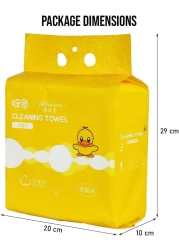 Facial tissue for Cleansing, Skincare, and Makeup remover, Disposable cleaning towel, Wall-mounted facial tissue paper, Suitable for All skin types, 100% Cotton dry wipes 20 cm (White)