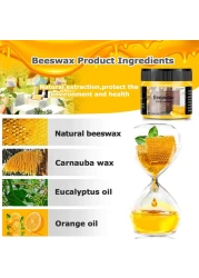 CARGEN Beeswax Furniture Polish Wood Seasoning Beeswax for Furniture Wood Polish for Floor Tables Chairs Cabinets for Home Furniture to Protect and Care 1pcs Wood Wax and Sponge