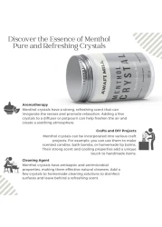 AWAFI MILL Menthol Crystal - Pure and Refreshing Crystals for Aromatherapy (Bottle of 50 gram / 1.7 Oz)