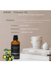 Hotel Scents King Aura Aroma Oil Refill 100 ml Luxury Hotel Collection Diffuser Oil Scents for Scent Air Machine Home Luxury Scents for Diffuser 338 zo