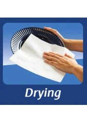 ألوكوزاي مناديل مطبخ من طبقتين بيضاء 60 منديلا 6 لفافات