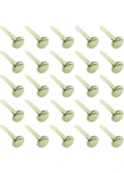 Clipco Paper Fasteners Medium 34Inch Brass Plated 100Pack