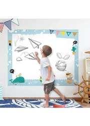 Generic Lependor Self-Adhesive Whiteboard Wall Decal Sticker, 17.7&quot; X 78.7&quot; Extra Large Strong &amp; Durable Dry Erase Wall Paper Message Board Peel Stick, White