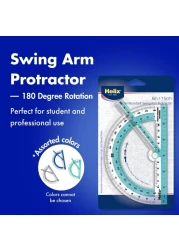 Helix Swing Arm Protractor 180 Degree Rotation