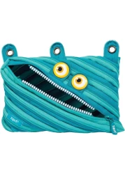 ZIPIT Wildlings Pencil Pouch for Kids 3Ring Binder Pencil Case Large Capacity Pen Case for School Blue