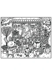 Usborne Love, Hearts and Flowers Magic Painting Book: Watercolor Art for Kids, Romantic Heart &amp; Flower Scenes, Magic Painting for Children