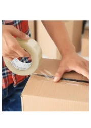 Dessini 1 Roll Strong Heavy Duty Clear Packing Tape, 2 Inches x 50 Yards