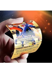 55 PCS TCG Deck Box Gold Foil Card Assorted Pokemon Cards