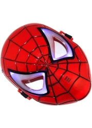 LED Glowing Superhero Halloween Light Spider Man Mask Children&#39;s Cartoon Mask Spider-man Toy Glow with Lamp Spiderman Mask